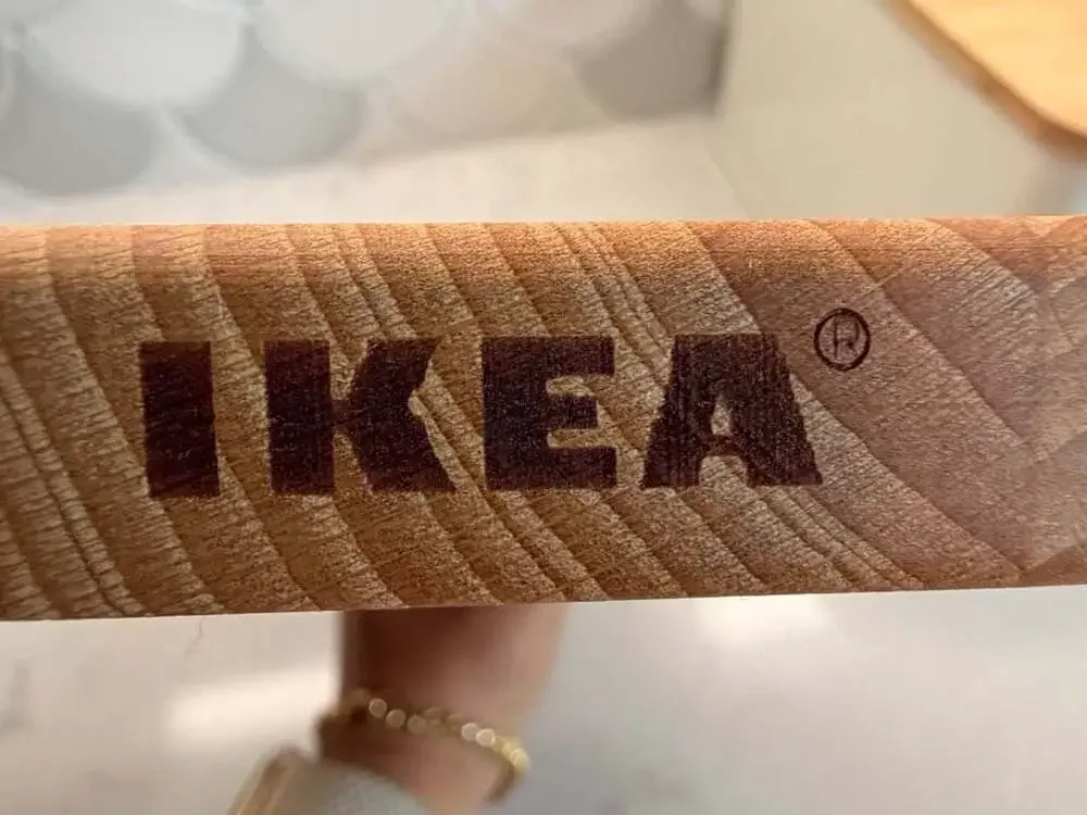 IKEA Wooden Kitchen Cutting Board Chopping Paddle Board with Handle
